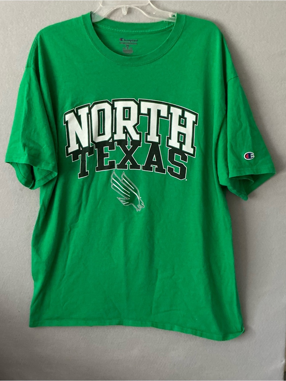 VTG Style North Texas Mean Green Champion Tee 2XL Oversized Streetwear Shirt